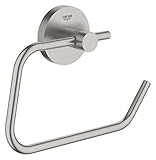 Grohe Essentials WC-Papierhalter ohne Deckel, supersteel, 1 Stück, 40689DC1