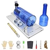 Glasschneider für Flaschen STARESSO 5-Rad 4mm Edelstahl Flaschenschneider Verstellbarer Runder Bottle Cutter Kit für DIY Kronleuchter Kerzenhalter aus Wein Bier Whisk Stifthalter