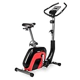 Ultrasport Heimtrainer Racer 2000, Ergometer,Fitnessbike, Display mit Bluetooth+Touch Funktion, 8-fach verstellbarer Widerstand, integr. Pulssensoren,Sattel+Lenker verstellbar,inkl Trainingsprogramme
