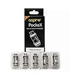 Aspire PockeX Verdampferköpfe- für das PockeX E-Zigaretten Set geeignet - 5 Stück pro Packung (0,6 Ohm)