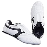 BAY® BUDO-MAX weiß Schuhe Kampfsport TKD Trainingsschuhe Kampfsportschuhe (37)