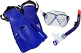 Ultrasport Kinder Schnorchelset Miami, dunkelblau, 25-31, 331400000028