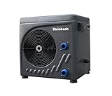 Steinbach Mini Wärmepumpe für Pools bis 20.000 l Wasserinhalt, Heizleistung 3,9 kW, 220V Betriebsspannung, Wasseranschluss Ø 32/38 mm, schwarz, 049273