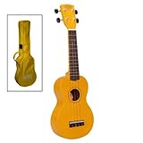 Korala Sopran-Ukulele m. Tasche gelb