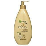 Garnier Oil Beauty Nährende Öl-Milch, reichhaltige Bodylotion mit Arganöl, Mandelöl, Rosenöl und Macadamia, 400 ml