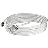 WISI Daten-Anschlusskabel DS 26 0901 mit F-Quick/WICLIC-Winkelstecker – Flexibles Datenkabel, Klasse A, 85dB – Für DVB-T, DVB-T2, DVB-C, DVB-S & DVB-S2 – Ø 5mm, 9m, weiß