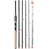 Sougayilang Feeder Rod mit 3 Spitzen Tragbare Angelrute Spinning Casting Travel Rod Vollsortiment Action Karpfen Grobrute