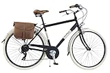 Via Veneto by Canellini Fahrrad Rad Citybike CTB Herren Vintage Retro Via Veneto Alluminium (Schwarz, 58)