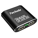 HDMI Splitter Techole Aluminium 4K HDMI Verteiler 1 in 2 Out Unterstützt HDCP, 4K, 3D, UHD, 1080P, HDMI Splitter 1 auf 2 für Xbox, PS4, PS3, Roku, Blu-Ray-Player, Firestick, HDTV und Apple TV.