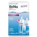 Bausch und Lomb - ReNu MPS Kontaktlinsenflüssigkeit weiche Linsen, Bigbox 2 x 360 ml + 60 ml