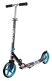 Hornet Unisex Jugend Scooter Roller 200 Kickscooter, schwarz/blau, 200 mm