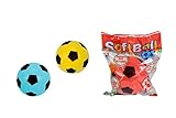 Simba 107350017 - Softball, es wird nur ein Artikel geliefert, blau, rot, gelb, Durchmesser 10cm