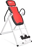 SportPlus SPINEFLEX Inversionsbank klappbar - Die Revolution im Home Office - Schwerkrafttrainer mit 4 Inversionswinkeln zur Entlastung der Wirbelsäule, TÜV-geprüfte Sicherheit bis 135 kg