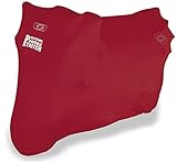 Oxford PROTEX Premium Stretch-Passform Innenraum Motorrad Abdeckung - Rot, XL