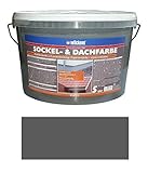 Wilckens 5 L. Sockel- & Dachfarbe, Schiefer Matt, hochdeckende, wetterbeständige Dispersionsfarbe, wasserverdünnbar