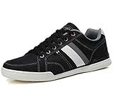 AX BOXING Freizeitschuhe Herren Sneaker Walkingschuhe Mode Schuhe Leichte Sportschuhe Größe 41-46 (Schwarz, Numeric_43)