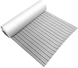 EVA Teak Yacht Boden Yacht Matte rutschfest EVA Schaum Deckmatte Teak Boot Boden Boot Teak rutschfest Boden Matte Bodenmatte(Hellgrau)