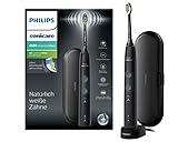 Philips Sonicare ProtectiveClean 4500 elektrische Zahnbürste HX6830/53 – Schallzahnbürste mit 2 Putzprogrammen, Andruckkontrolle, Timer & Reise-Etui – Schwarz