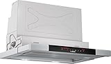 Bosch DFS067J50 Serie 8 Flachschirmhaube / B / 60 cm / Edelstahl / wahlweise Umluft- oder Abluftbetrieb / DirectSelect-Bedienung / Silence / Intensivstufe / Metallfettfilter (spülmaschinengeeignet)