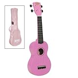 Korala Sopran-Ukulele m. Tasche pink