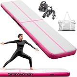 Pronovation® Turnmatte aufblasbar 3x1x0,2 Meter lang, Airtrack Gymnastikmatte inkl. elektrischer Pumpe - Tumbling Matten
