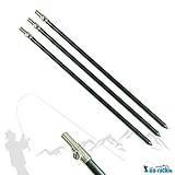 DD-Tackle 3 Stück Set Alu Bank Stick 50-90cm Bankstick Ruten Halter Ständer Rutenauflage Rod Pod Aluminium Rutenhalter Rutenständer Rod Pod Tele teleskop