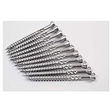 Meisterling Terrassenschrauben 5x60 mm 200 Stück (010010000211) CUT Spitze 90° Linsen Senkkopf mit Torx 2/3 Grobgewinde V2A Edelstahl