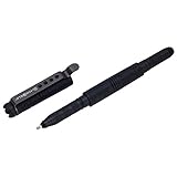 BlackField 88254 Security Tactical Pen mit Kappe Messer, Schwarz