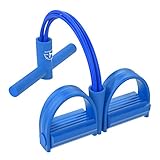 WISDOMLIFE Widerstandsbänder, Resistance Fitnessgeräte für Zuhause, 4 Tube Multifunktionaler Sportgeräte, bis zu 50lbs, für Beintrainer Armtrainer Bauchtrainer (Blau)