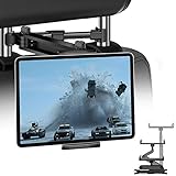 JPARR Tablet Halterung KFZ, Universelle Ausziehbare Auto Kopfstützen Halterung, 360° Drehung Tablet Kopfstützenhalter für 4~11' Handy, Tablet, Switch und Andere Geräte