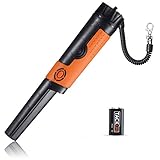 Pinpointer Metalldetektor Tacklife MPP01, IP68 Wasserdichter mit hoher Empfindlichkeit, 3 M Unterwassermessung, 360 ° Scan, mit LED-Taschenlampe, Holster, für Tauchen, Münze Hunt, Alle Altersgruppen