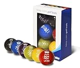 LONGRIDGE Erwachsene Under PAR BÄLLE - 6 STÜCK Birdie Eagle Balls-6pk, Mehrfarbig, ONE Size
