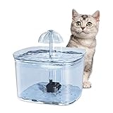 Tarnel Katzen Trinkbrunnen für Hunde Haustier Katzenbrunne rutschfest Automatisch Katze Wasserspender mit Nachtlicht und 3 Aktivkohlefilter 2,5L