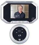 Somikon Türüberwachung: Digitale Türspion-Kamera mit 8,9-cm-Display, PIR, Aufnahme, Nachtsicht (Türspion Kameras)