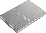 Freecom mHDD, mobile HDD, externe tragbare Festplatte, 2 TB, Metallgehäuse schlank, USB 3.0, Farbe Silber gebürstet, 56381