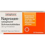 Naproxen-ratiopharm Schmerztabletten, 20 St. Tabletten