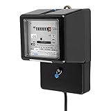 REV 0515472555 Wechselstrom, Zwischenzähler mit Stecker f. Steckdose,ungeei., 1,5m, schwarz