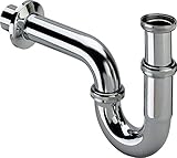 Premium Siphon- hochwertig verchromt- Röhrensiphon für Waschbecken & Waschtisch - Abflussgarnitur- Geruchsverschluss 1 1/4 Zoll x 32mm