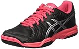 ASICS Damen Gel-Squad American Handball Schuhe, Mehrfarbig (Black/Silver/Rouge Red), 37 EU