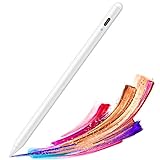 Mixoo Stylus Pen mit Palm Rejection, Neigung zum Schattieren, Touch Pen kompatibel für Apple iPad 6/7.Gen/iPad Pro 11', iPad Pro 3.Gen/iPad Mini 5. Gen/iPad Air 3.Gen (Weiß)