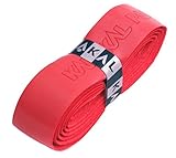 Karakal, Griffband / Griff-Tape, selbstklebend, für Badminton / Squash / Tennis / Hockey / Curling, Polyurethan, ausgezeichnete Griffigkeit, Schläger-Griff, rot, 2 Grips