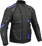 GearX Surfer Motorradjacke wasserdicht gepolsterte Rücken und Ellbogen, XXL