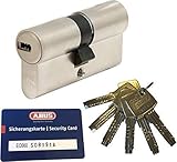 ABUS EC660 Profil-Doppelzylinder Länge (a/b) 50/55mm (c=105mm) mit 6 Schlüssel, mit Sicherungskarte