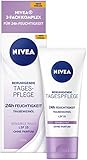 NIVEA Beruhigende Tagespflege 24h Feuchtigkeit (50 ml), Gesichtscreme für sensible Haut, Tagescreme mit Traubenkernöl und Süßholzextrakt