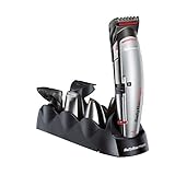 BaByliss MEN E835E Multigroom Trimmer-Set mit 8 Aufsätzen für Gesichts- und Körperhaar