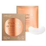 Original APRICOT Hals Pad mit Hyaluron I Hautpflege mit Hyaluron Anti Aging für Halsfalten I Anti Falten Pad gegen Hals-Falten I Wiederverwendbares Silikonpad