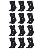 TOMMY HILFIGER Herren Classic Casual Business Socken 12er Pack (js), Schwarz, 39/42