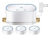 GROHE Sense Set | Smart Home Wassersicherheitssystem - 1x GROHE Sense Guard + 3x GROHE Sense | weiß | 22502LN0