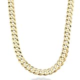 Halskette, Panzerkette, 9 mm, 18 Kt Gold, Diamantschliff,aus den USA