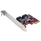 StarTech.com PCI Express Schnittstellenkarte SATA III - 2 Port PCIe Controller Card SATA3 - 1 x PCIe (Stecker) 2 x SATA (7pin) Anschluss